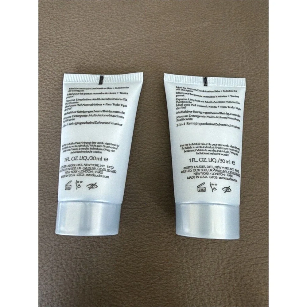 Estée Lauder Perfectly Clean Multi-Action Foam Cleanser Mask 30ml x2 Travel Size
